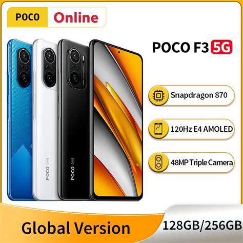 Smartphone POCO F3 versión Global 128GB 256GB Snapdragon 870