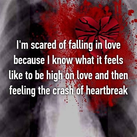 I M Scared Of Falling In Love Because I Know What It Feels Like To Be High On Love And Then