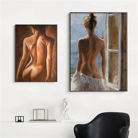 RUOPOTY Painting By Numbers For Beginner Kits Naked Beauty S Back