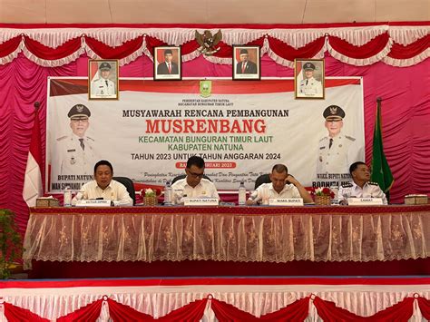 Musrenbang Kecamatan Bunguran Timur Laut Resmi Dibuka Bupati Natuna