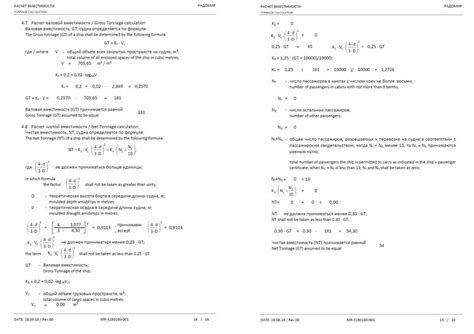 Our works in tonnage calculation | Navalista LLC