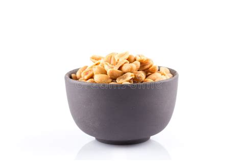 Peanut Nuts Salt In Bowl Stock Image Image Of Roasted