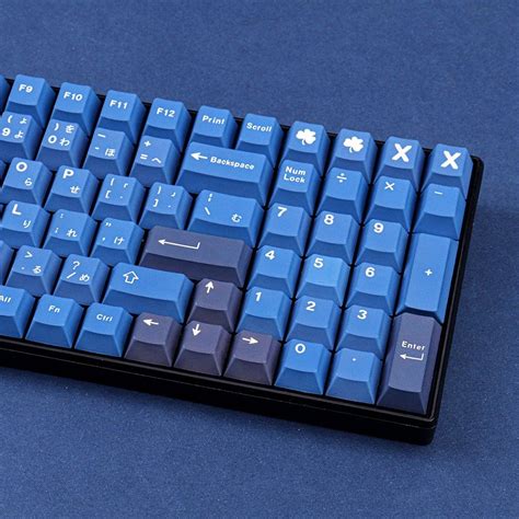 GMK Clone Striker Keycaps Set Blue Japanese Football Keysium