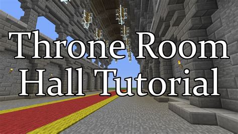 Minecraft Throne Room Hall Tutorial YouTube