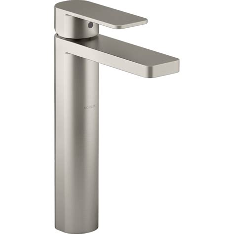 Kohler Parallel Vibrant Brushed Nickel Single Hole 1 Handle Watersense Bathroom Sink Faucet With