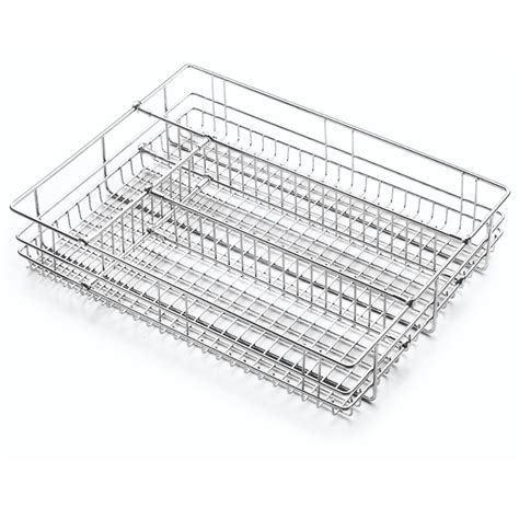 Stainless Steel Cutlery Kitchen Basket Square Size 151719