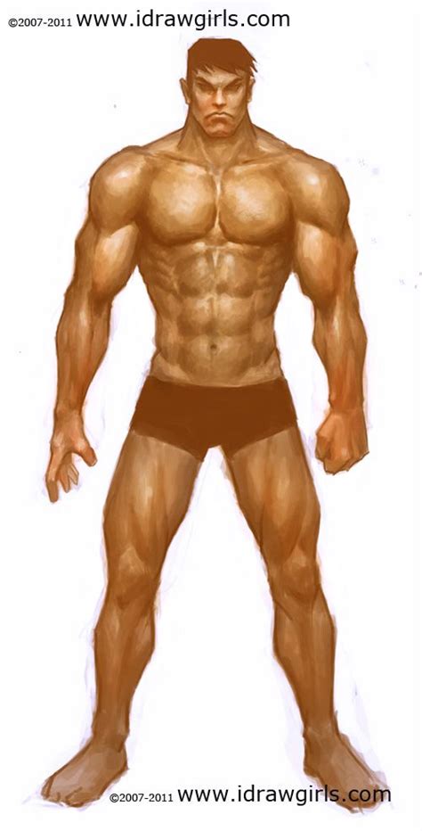 Muscular Person Drawing