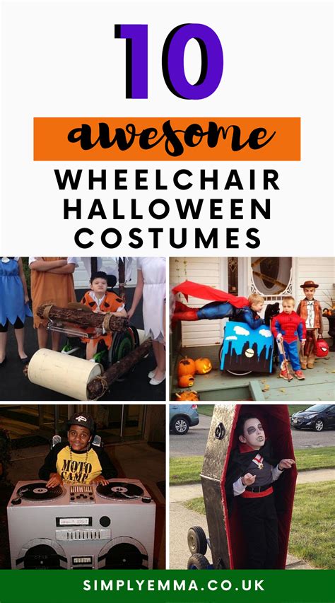 10 Simple & Awesome Halloween Costumes for Wheelchair Users - Simply Emma