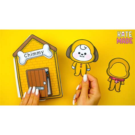 Pdf Paper House Chimmy House Printable Dollhouse Diy Preschool Kids