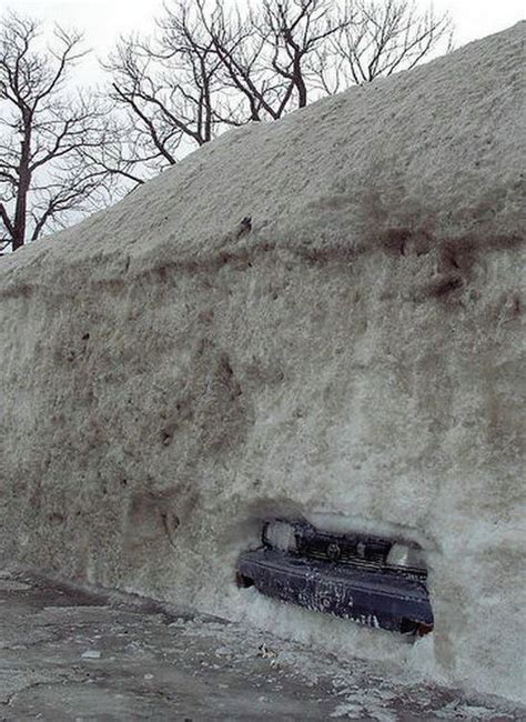 Car Stuck in Snow - 1Funny.com