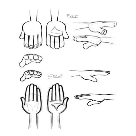 3 Of 3 Hand Reference Sheet For Modelers Character Design Sketches