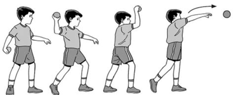 gambar olah raga melempar bola teknik melempar bola  permainan