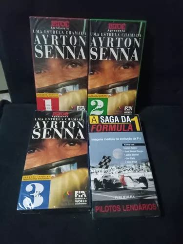 4 Vhs Lacradas Estrela Chamada Ayrton Senna E Saga Fórmula 1 MercadoLivre