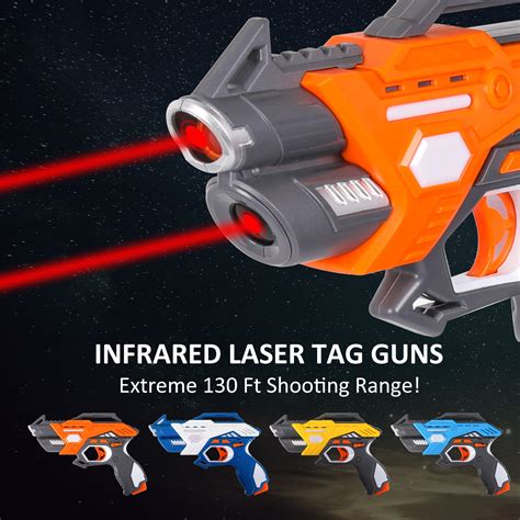 Infrared Laser Tag Electric Light Toy Guns Blaster Laser Battle Set ...