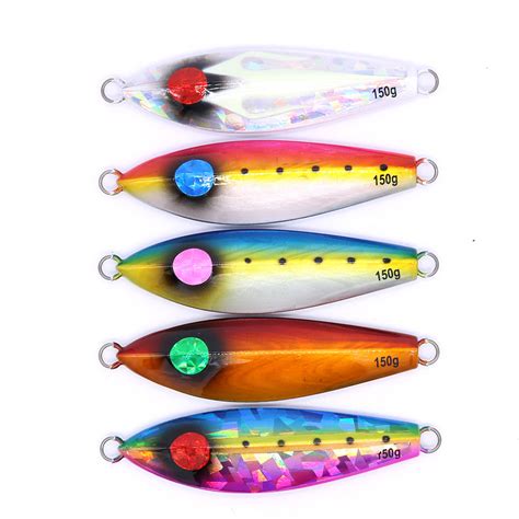 Metal Jack Eye Slow Fall Fish Jigs 60g 80g 100g 120g 150g 200g Metal