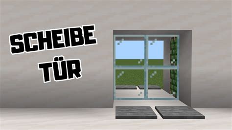 Scheibe T R Bauen Minecraft Youtube