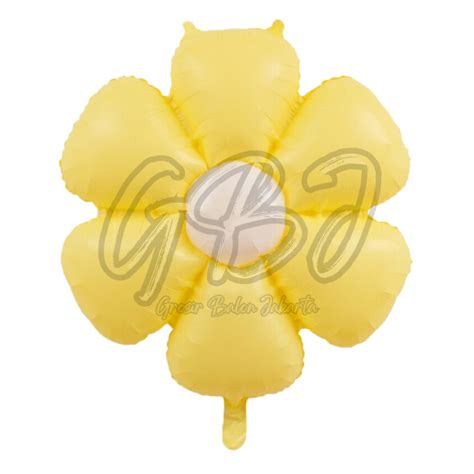 Jual Balon Foil Bunga Sedang Daisy Pastel Balon Bunga Matahari Pastel