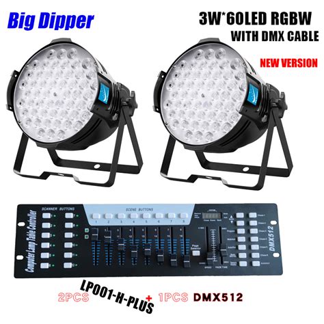 Big Dipper LP001 H Plus Stage Lights LED 60 3W RBGW Par Lights FREE