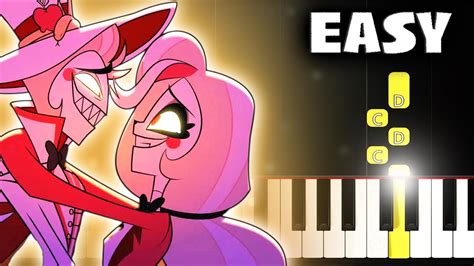 More Than Anything Hazbin Hotel Easy Piano Tutorial Youtube