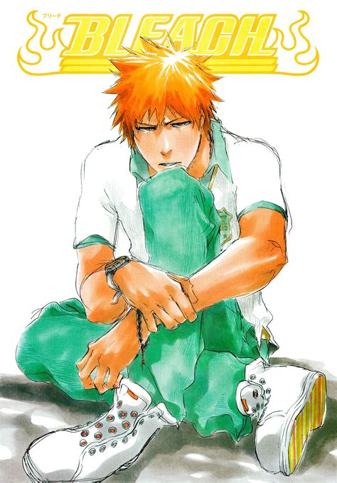 Bleach Kurosaki Ichigo Male Orange Eyes Orange Hair