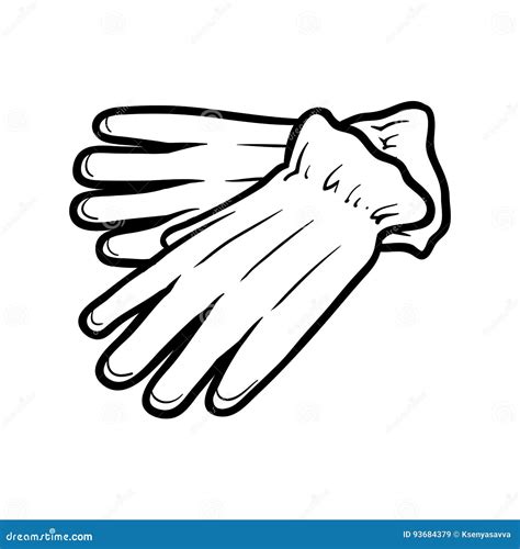 Livre De Coloriage Gants Illustration De Vecteur Illustration Du