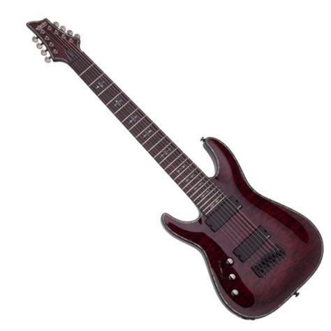 Schecter Hellraiser C 8 Black Cherry Gaucher Guitare électrique