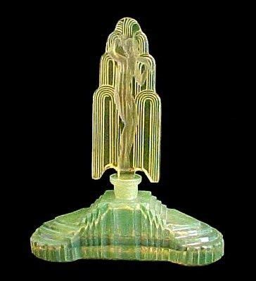 Rare Art Deco Czech Nude Lady Perfume Bottle