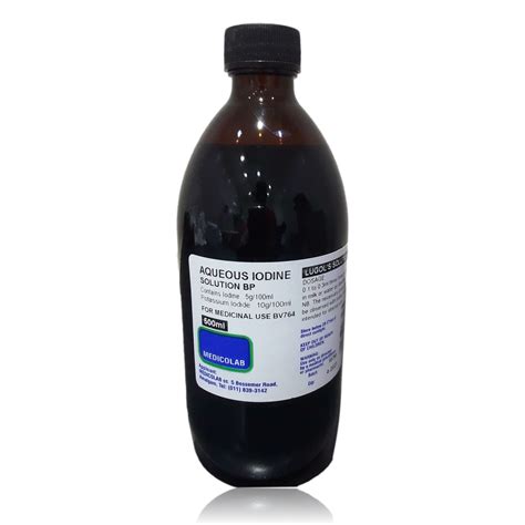 Aqueous Iodine Solution Medicolab