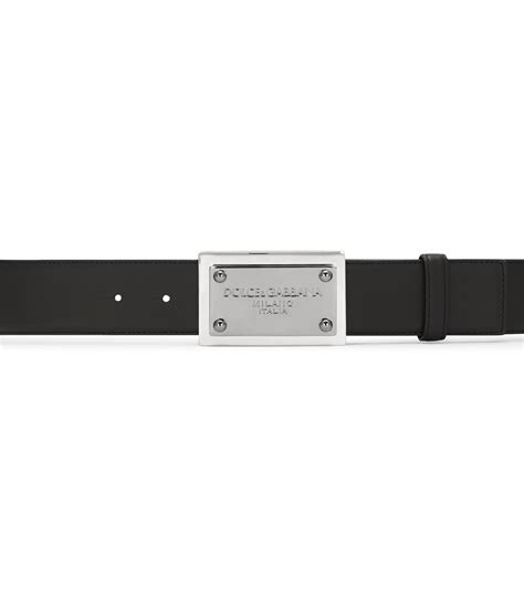 Mens Dolce Gabbana Multi Leather Logo Plate Belt Harrods Us