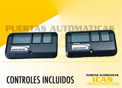 Kit Motor Merik Plus Riel Metros Completo Myq Puertas Icas