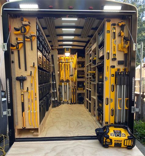 Dewalt Tool Trailer Trailer Storage Trailer Organization Garage Design