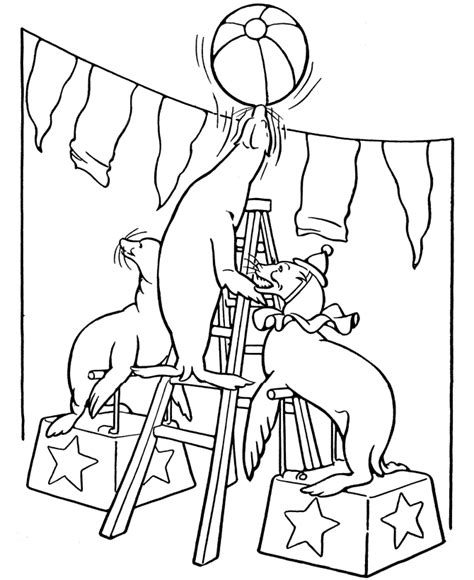 Circus Coloring Pages Printable - Coloring Home