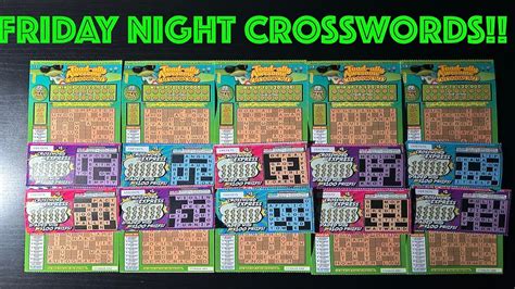 FRIDAY NIGHT CROSSWORDS 20 CROSSWORDS CA SCRATCHERS YouTube