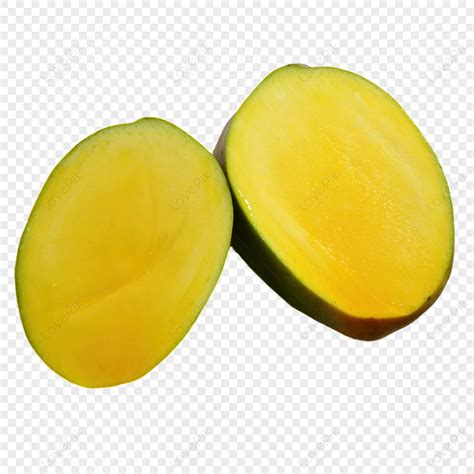 A Cut Fresh Green Mango Fruit Cutting Mangifera Indica PNG White