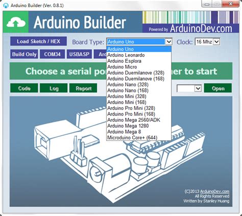 Arduino Builder Utility For Viewing Building And Uploading Arduino