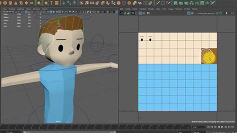 Low Poly D Modelling Male Character Uv Mapping Timelapse Youtube