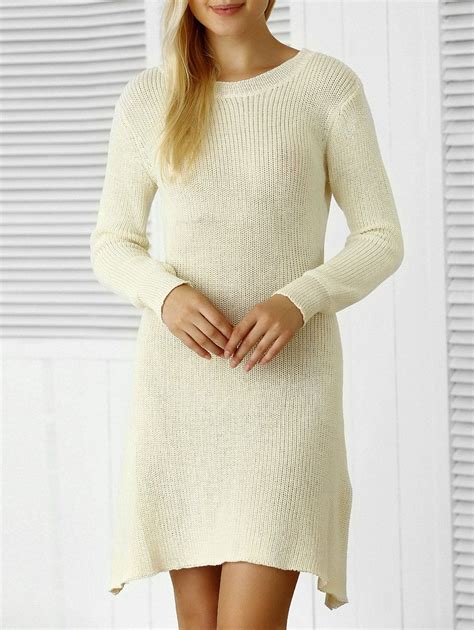 Long Sleeve Sweater Dress [19 Off] Rosegal