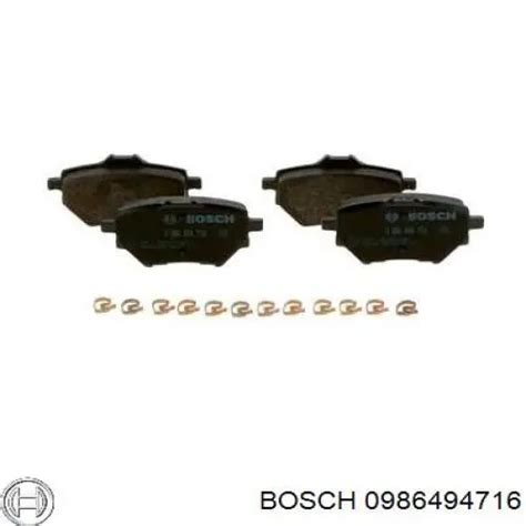 Bosch Pastillas De Freno Traseras