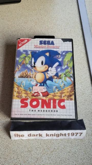 Jeu Sega Master System Sonic The Hedgehog En Bo Te Complet Eur