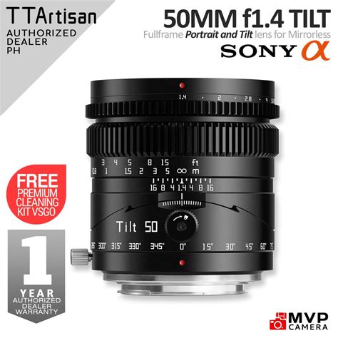 TTARTISAN 50mm F1 4 Full Frame Portrait Prime Tilt Shift Lens