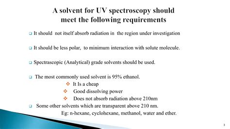 Solvents And Solvent Effect In Uv Vis Spectroscopy By Dr Umesh