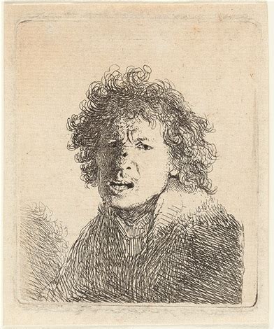 Selbstbildnis Mit Offenem Mund Par Rembrandt Van Rijn Sur Artnet