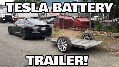 Diy Tesla Battery Trailer Youtube