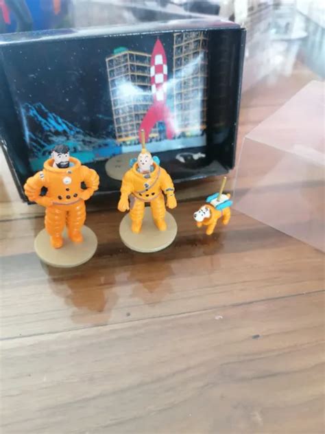 Figurine Tintin Milou Et Haddock Cosmonaute Eur Picclick Fr