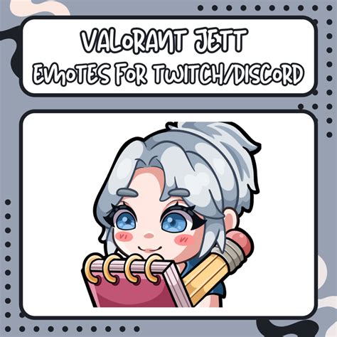 Free Valorant Jett Noted Emote For Twitch And Discord Sashimey S Ko