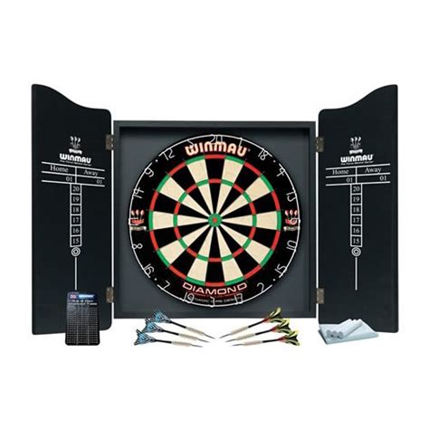 Winmau Professional Dart Set With Diamond Plus Dartboard