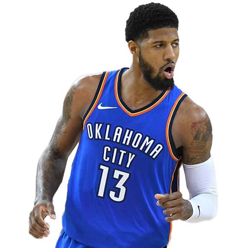 Paul George Oklahoma City Thunder Background PNG Image PNG Play