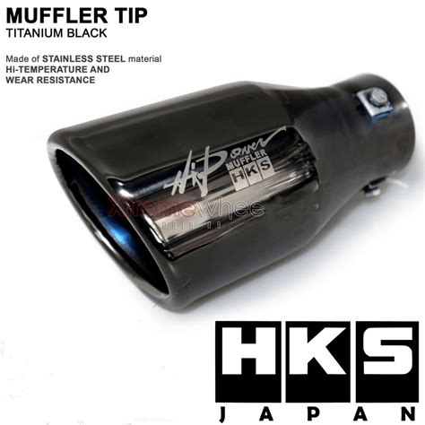 HKS TITANIUM FOR FORTUNER HILUX 2005 2023 MUFFLER TIP JAPAN MADE