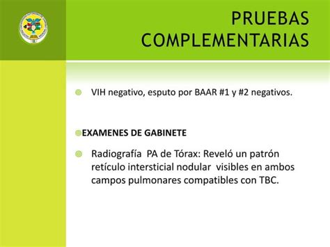 Caso Cl Nico Tuberculosis Cut Nea Ppt