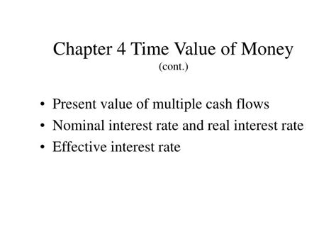 Ppt Chapter 4 Time Value Of Money Cont Powerpoint Presentation Free Download Id 240018